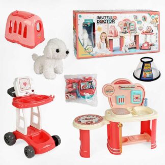 Набір лікаря 8836 A-2 звук, підсвічування, столик з поличками 70х28х58.5 см, візок, переноск... 70х28