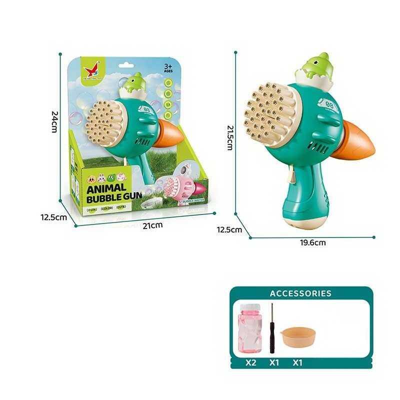 Пістолет з мильними бульбашками XH 118 автоматичний принцип, на батарейках, пляшечка з мильним ро...