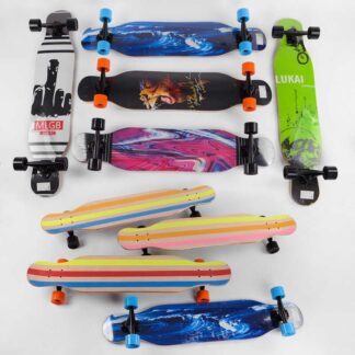 Скейт-лонгборд С 32022 6 видов, "Best Board", подшипник АВЕС-11, колёса PU, d=7см