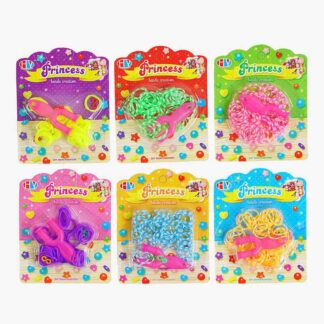 Резиночки для плетіння HY 190 X-23 ВИДАЄТЬСЯ ТІЛЬКИ МІКС ВИДІВ, гачки, рогатка, на листі