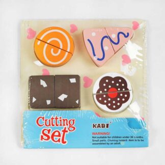 Пазли-вкладиші С 47965 дерев`яні, продукти на липучках, ніж, обробна дошка, в кульці