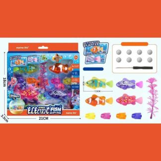 Роборибки CY 05 4 штуки, на батарейках, підсвічування, рухає хвостом, для акваріума, 8 см, в коробці