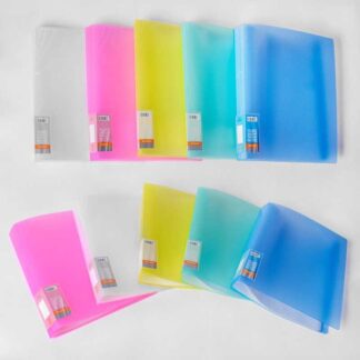 Папка для бумаг с файлами С 36915 5 цветов, 60 файлов, в пакете