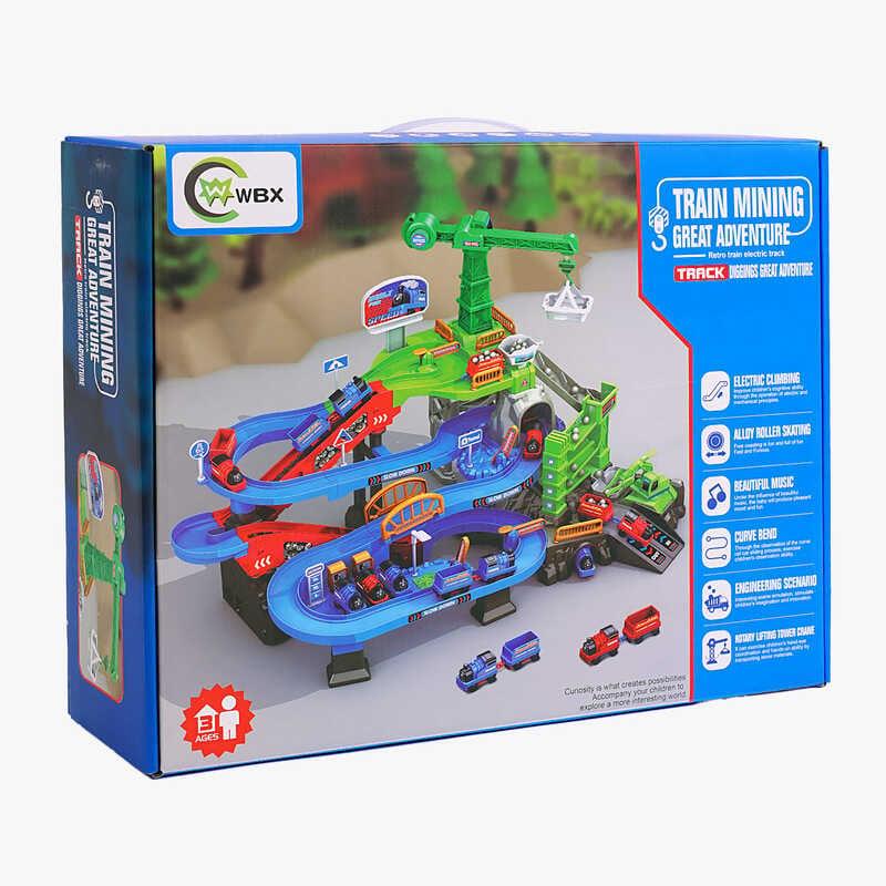 Трек 668-26 “Копальня”, 2 потяги-вагонетки, підіймальний кран, автоматичний підіймач, музика, під...