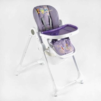 Стільчик для годування Joy K-60290 мягкий чохол ПВХ, 4 колеса, з’ємний столик, корзинка, в коробці