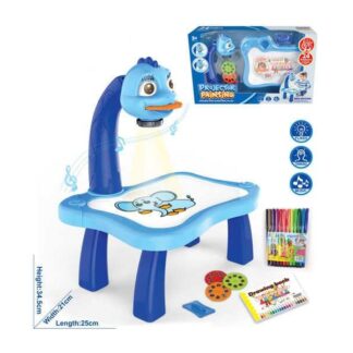 Столик з проєктором для малювання YM 6556 підсвічування, мелодія, проєктор, 3 диски з картинками,...