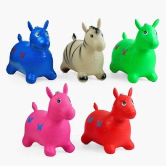 Стрибун гумовий С 65474 5 кольорів, “Коник”, 1300г, музичний чип, іржання, цокот копит, підсвічув...