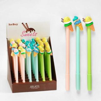 Ручка C 60774 ЦІНА ЗА 36 ШТУК В БЛОЦІ, гелева, синя паста