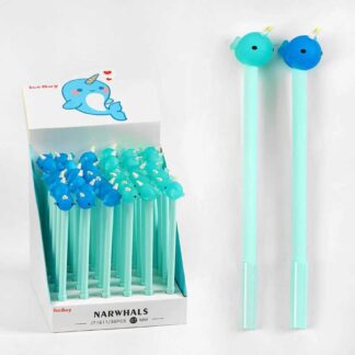 Ручка C 60779 ЦІНА ЗА 36 ШТУК В БЛОЦІ, гелева, синя паста