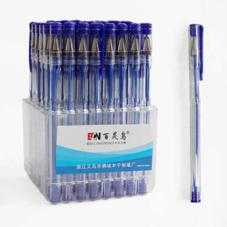 Ручка C 71672 ЦІНА ЗА 48 ШТУК В БЛОЦІ, кулькова, синя паста, в пакеті