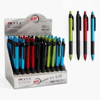 Ручка C 71679 ЦІНА ЗА 50 ШТУК В БЛОЦІ, кулькова, синя паста, у коробці