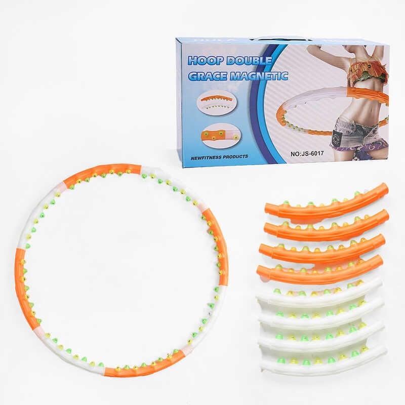 Обруч масажний C 68888 розбірна конструкція, 64 магнітні масажні кульки, внутрішній діаметр: 90см...