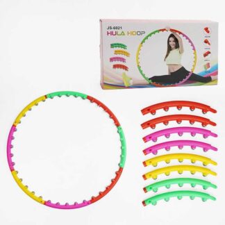 Обруч масажний C 68890 розбірна конструкція, 40 магнітних масажних кульок, діаметр: 100см, в коробці