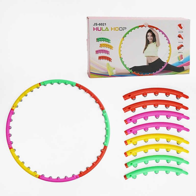 Обруч масажний C 68890 розбірна конструкція, 40 магнітних масажних кульок, діаметр: 100см, в коробці