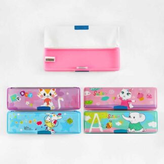 Пенал C 60872 4 види, 2 відділення, вбудована точилка для олівців, ВИДАЄТЬСЯ ТІЛЬКИ МІКС ВИДІВ