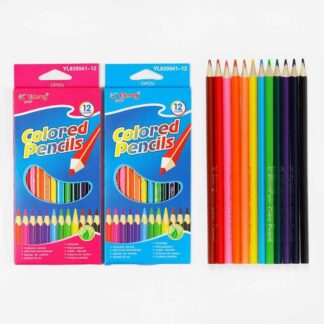 Олівці C 61919 2 види, 12 кольорів, в коробці