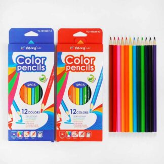 Олівці C 61922 2 види, 12 кольорів, в коробці