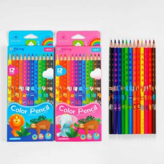 Олівці C 61982 2 види, 12 кольорів, в коробці