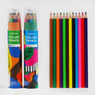 Олівці C 62000 2 види, 12 кольорів, в тубі