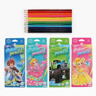 Олівці C 72683 4 види, 12 штук, в коробці, ВИДАЄТЬСЯ ТІЛЬКИ МІКС ВИДІВ