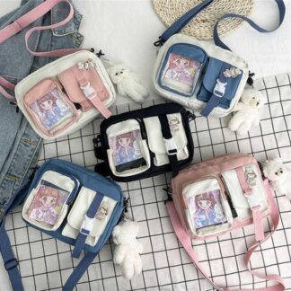 Сумочка C 69884 2 відділи, 2 зовнішні кишені, в пакеті, ВИДАЄТЬСЯ ТІЛЬКИ МІКС ВИДІВ