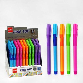 Ручка D 35254 ЦІНА ЗА 50 ШТУК В БЛОЦІ, кулькова, синя паста, товщина лінії 0,7 мм