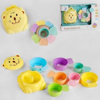 Пирамидка 2209-8 7 чашечек, игра-лабиринт, 28 см, в коробке