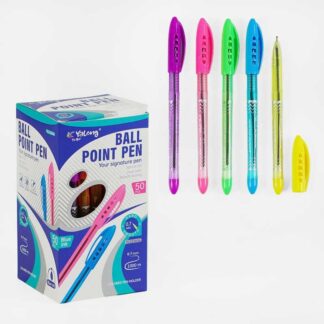 Ручка С 62097 кулькова, синя паста, в коробці, ЦІНА ЗА 50 ШТУК В БЛОЦІ