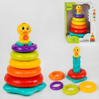 Пирамидка ТК 2101 "TK Group", "Уточка", подсветка, мелодии, звуки, песенка на английском языке, в...