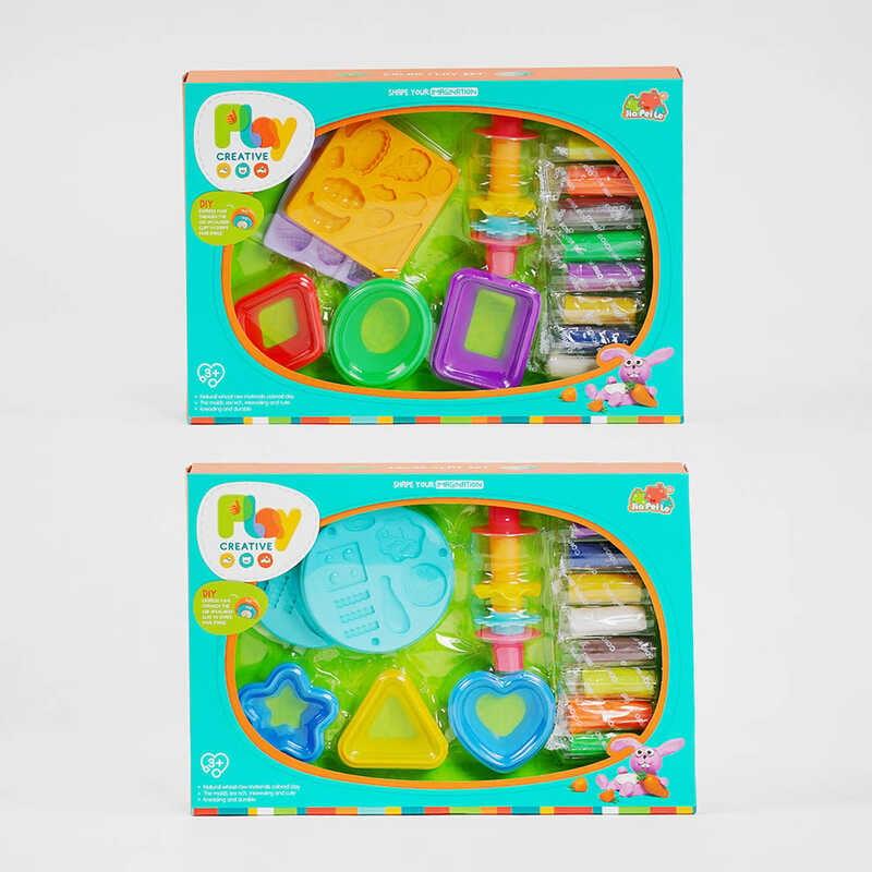 Тісто для ліплення 5838-126 2 види, 8 кольорів, аксесуари, у коробці