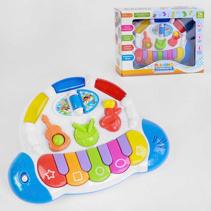 Піаніно музичне 34523 "ТК Group", ОЗВУЧУВАННЯ УКРАЇНСЬКОЮ МОВОЮ, підсвічування, вивчення геометри...