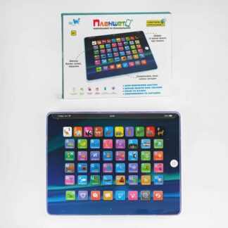 Планшет TK - 09912 "WToys", ОЗВУЧУВАННЯ УКРАЇНСЬКОЮ МОВОЮ, 7 режимів, LED підсвічування, абетка,...
