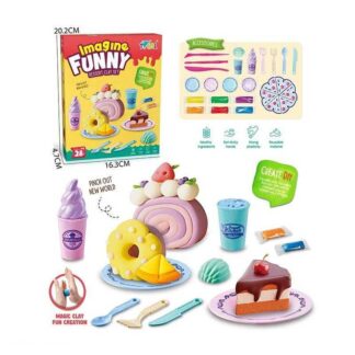 Тісто для ліплення S 2588 6 кольорів тіста, прилади, формочки, в коробці