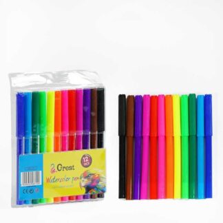 Фломастери M 45612 12 кольорів, на водній основі, в слюді