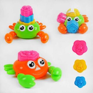 Пірамідка PZ 1128-1 “Краб”, 2 кольори, 3 формочки для пасок, у сітці