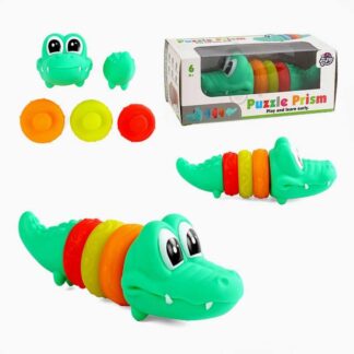 Пірамідка XQ 9934 A “Крокодил”, гумова, 5 елементів, в коробці