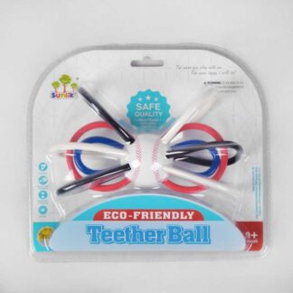 Погремушка SL 84830 “Бейсбольный мяч”, в слюде