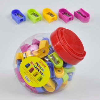 Точилка для карандашей 0595 4 цвета /ЦЕНА ЗА 1ШТ/ 72 шт в колбе