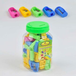 Точилка для карандашей 0652 4 цвета /ЦЕНА ЗА 1ШТ/ 48 шт в колбе