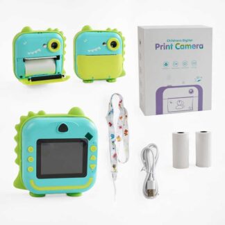Фотоапарат-принтер C 68253 type-C, роз’єм для SD карти, фото, відео, гри, 3 рулони термопаперу, в...