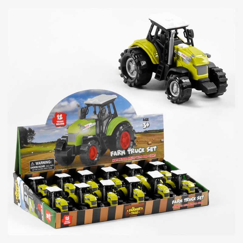 Трактор 550-11 Р ЦІНА ЗА 12 ШТУК В БЛОЦІ, на батарейках, підсічування корпуса, звук роботи технік...