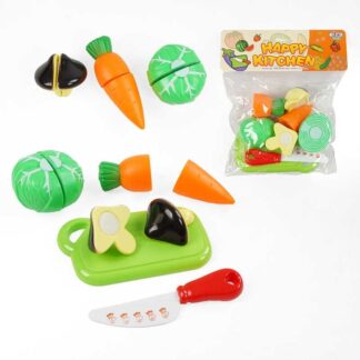 Продукти на липучках 626-9 дошка для нарізання, гриб, капуста, морква, ніж, в пакеті