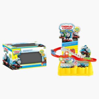 Трек 0912-5 “Паровозик”, підіймач на батарейках, музика, підсвітка, 3 фігурки, автоматичний підій...