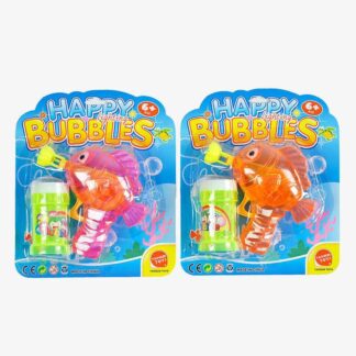 Пістолет з мильними бульбашками 9905 A 2 кольори, механічний, прозорий корпус, пляшечка із мильно...