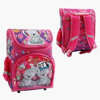 Рюкзак шкільний каркасний С 43560 3D принт, 1 відділення, 3 кармани, оредична спинка, в пакеті