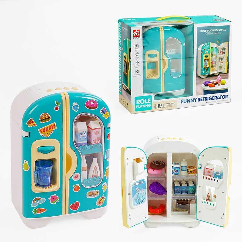 Холодильник RJ 5809 B звук, мелодії, підсвічування, парогенератор, продукти, полички, наліпки, на...