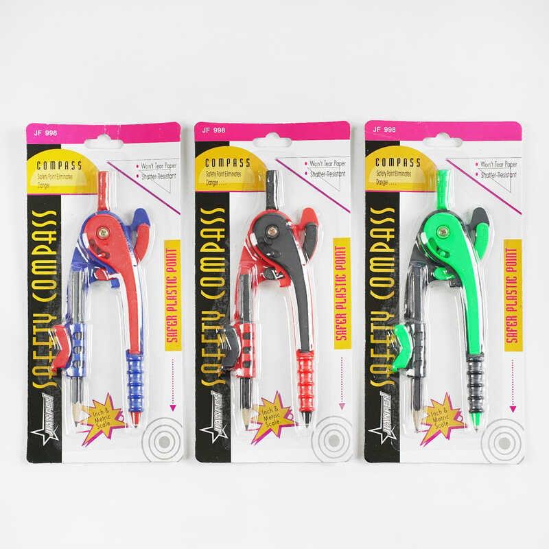 Циркуль C 60734 3 кольори, на листі, ВИДАЄТЬСЯ ТІЛЬКИ МІКС ВИДІВ