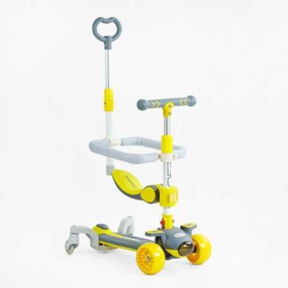 Самокат 5в1 "Skyper" J-06118 колеса PU 125х40мм зі світлом, музика та підсвічування платфор... 125х40