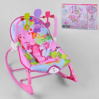 Шезлонг-качалка 898-932 3 брязкальця, музика, вібрація, в коробці