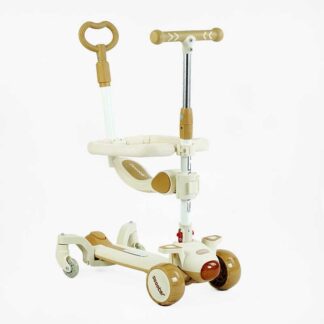 Самокат 5в1 "Skyper" J-25110 колеса PU 125х40мм зі світлом, музика та підсвічування платфор... 125х40